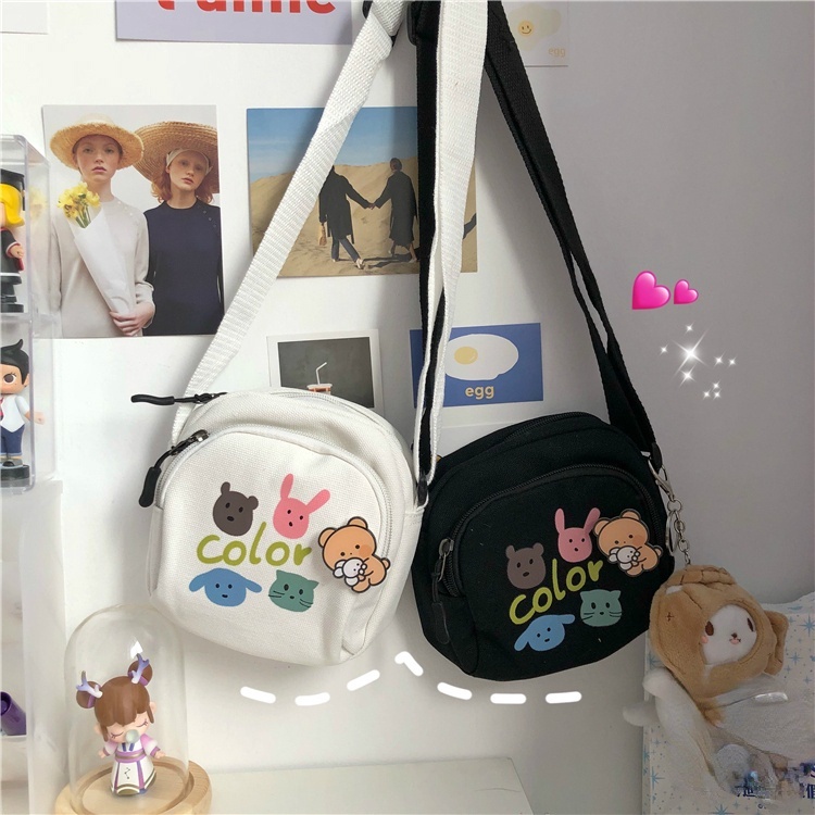 Túi Đeo Chéo canvas Phong Cách Hàn Quốc Mới 2022 Thời Trang Cho Nữ