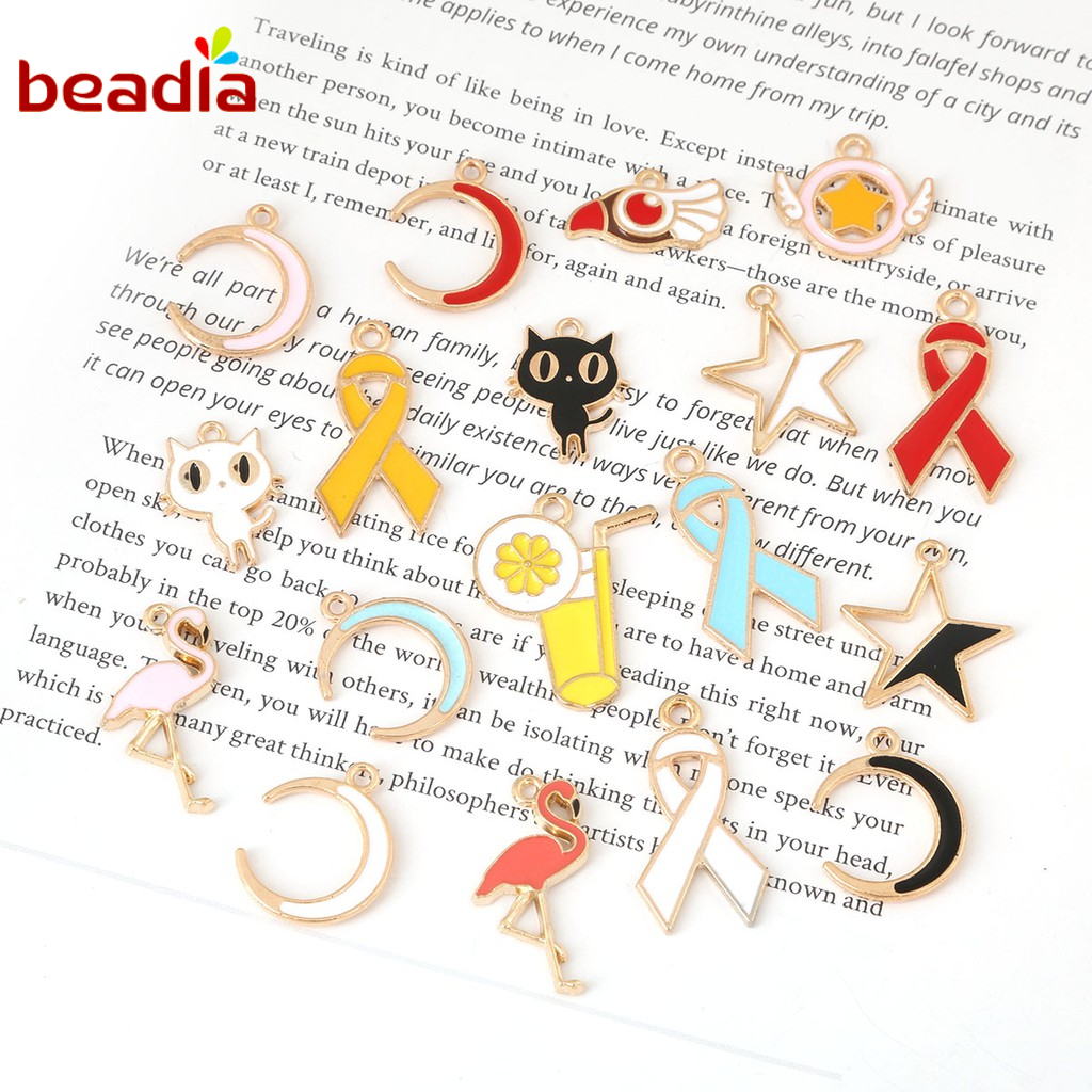 BEADIA Mặt Dây Chuyền Thiết Kế Xinh Xắn Dùng Làm Trang Sức DIY