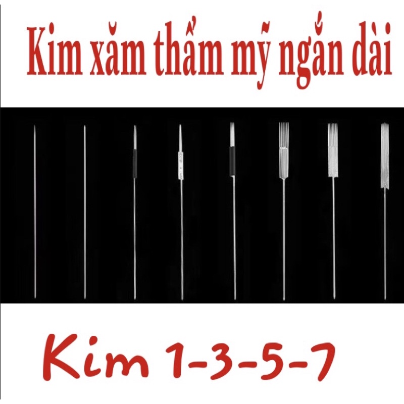 Kim phun xăm ngắn dài
