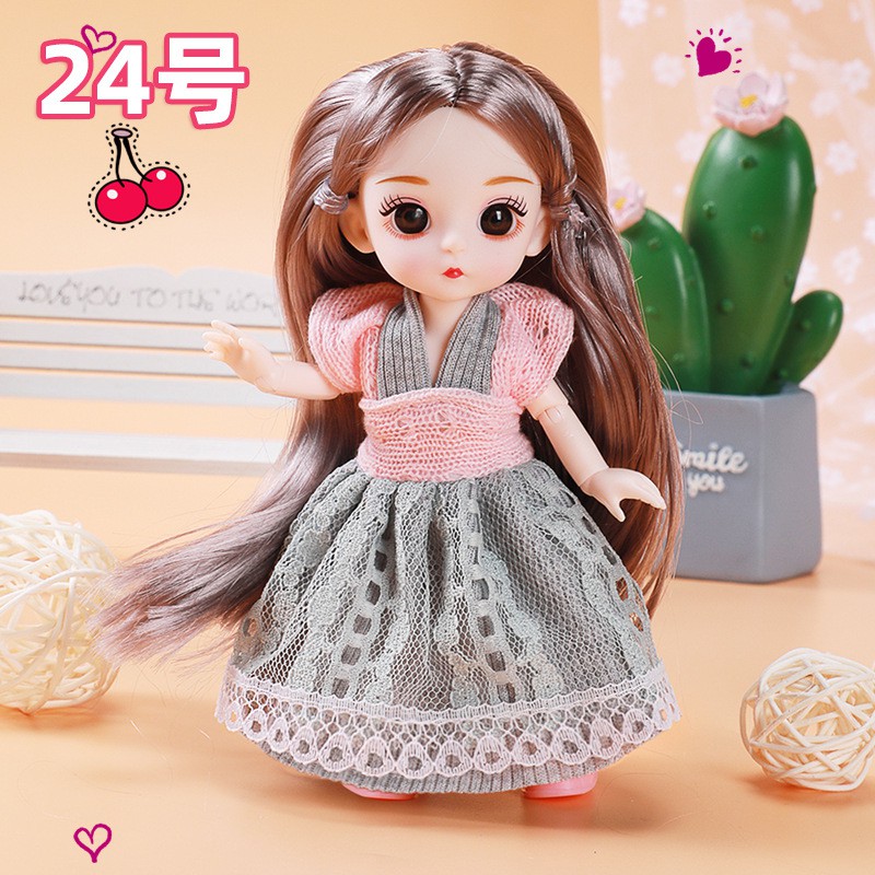Đầm Cotton Thời Trang Xinh Xắn Cho Búp Bê Ob11 1 / 12