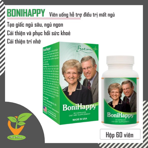 Viên Uống Hỗ Trợ Điều Trị Mất Ngủ Bonihappy Botania 60 Viên