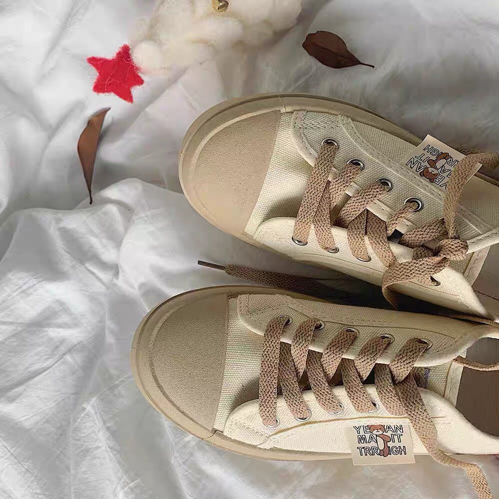 Giày thể thao nữ độn đế thấp cổ, Giày sneaker nữ đế cao có viền nhũ phối màu cá tính , năng động | BigBuy360 - bigbuy360.vn