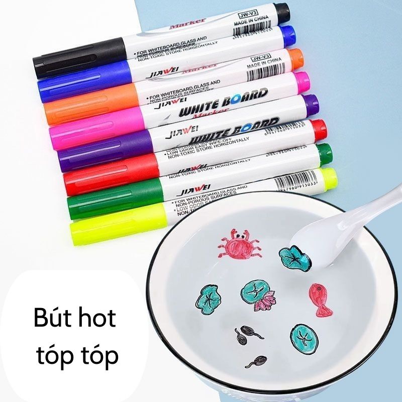 Bút nước ma thuật vẽ hình trôi nổi trên nước theo phương pháp montessori cho trẻ em PAPAZUM D4.047