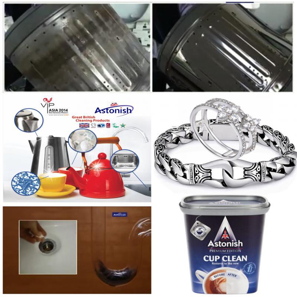 Bột tẩy rửa đa năng Astonish C9630, 350g, Thương hiệu Anh Quốc, Tẩy Cà Phê ,Tẩy Lồng Giặt ,Thông Cống - infomybestshop