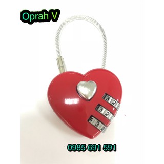 Ổ khóa vali hình trái tim (Ổ khóa Mini)
