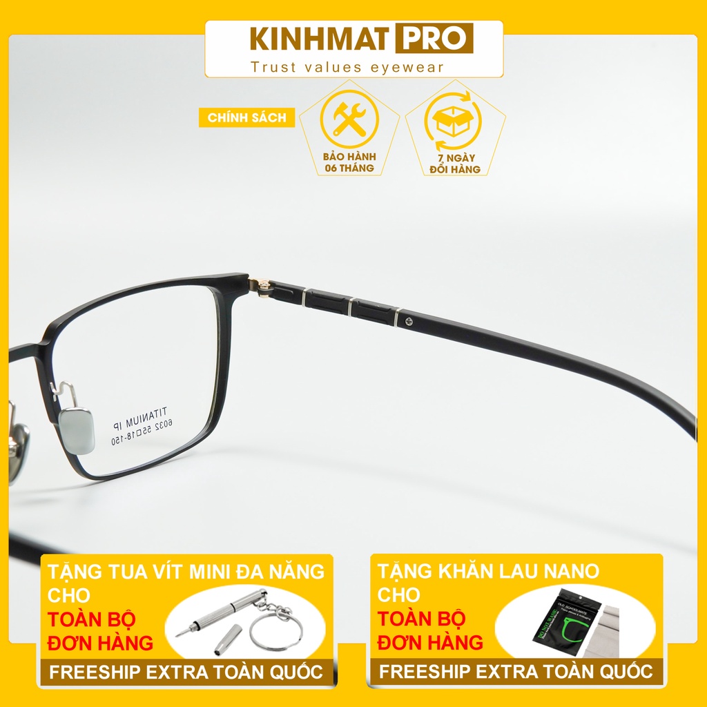 Gọng kính Zero to one 66302 chất liệu IP-Titanium cao cấp Kính mắt Pro