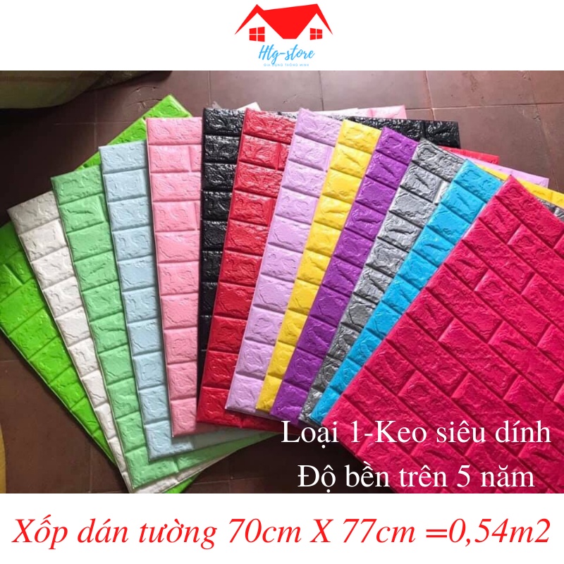 Xốp dán tường giả gạch 3D - Khổ lớn 70x77cm | BigBuy360 - bigbuy360.vn