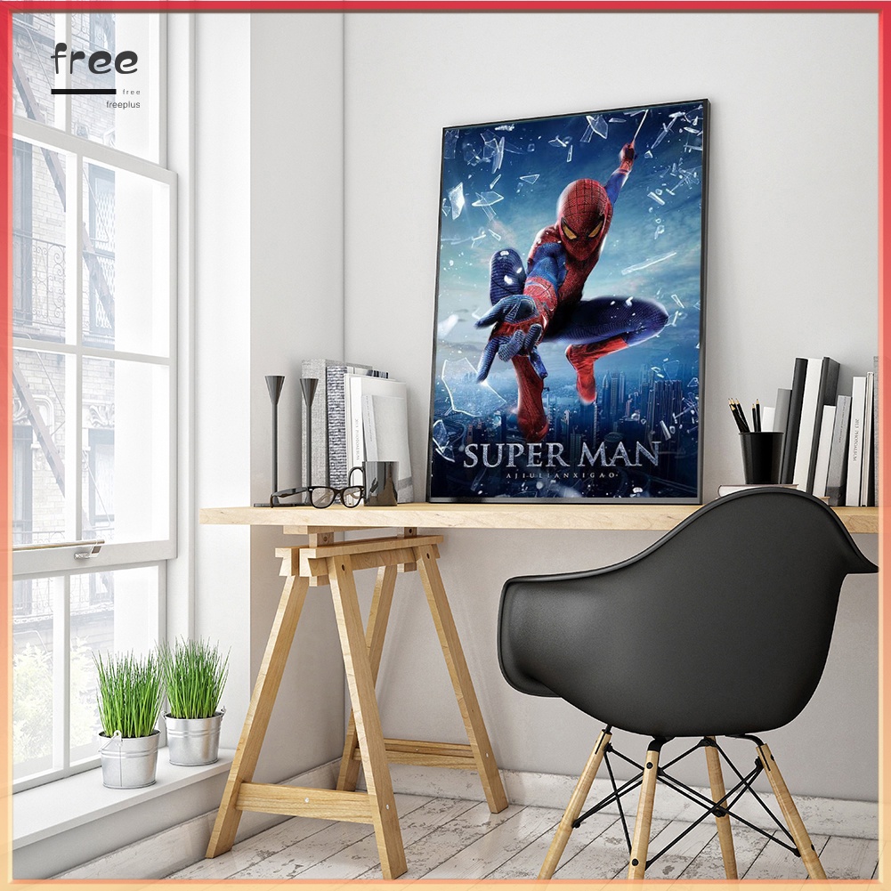 Tranh đính đá giả 5D hình anh hùng người nhện độc đáo