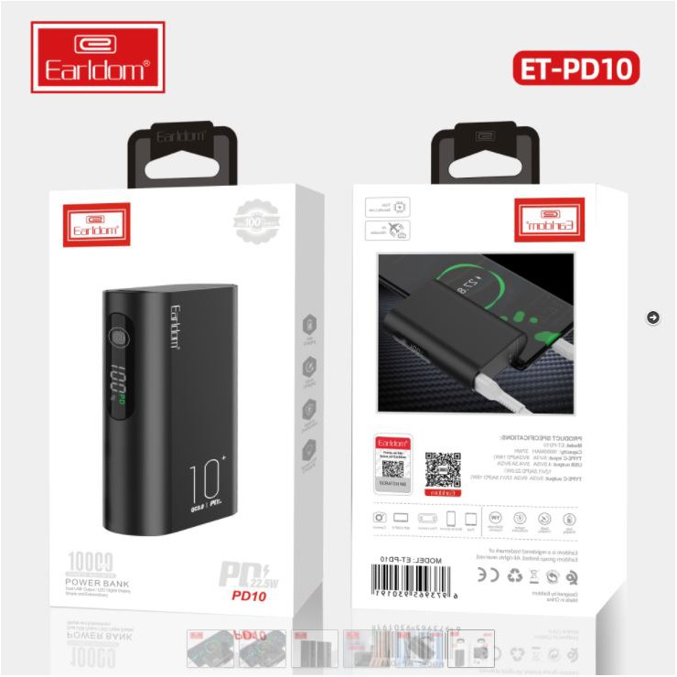 SẠC DỰ PHÒNG 10.000 MAH EARLDOM PD-10