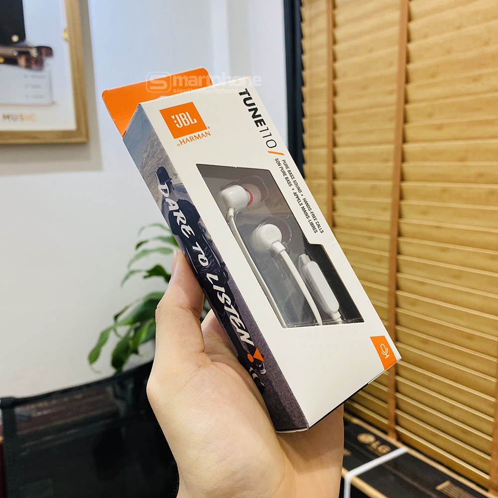 Tai nghe có dây jack 3.5mm chính hãng JBL Fullbox mới 100% bảo hành 12 tháng