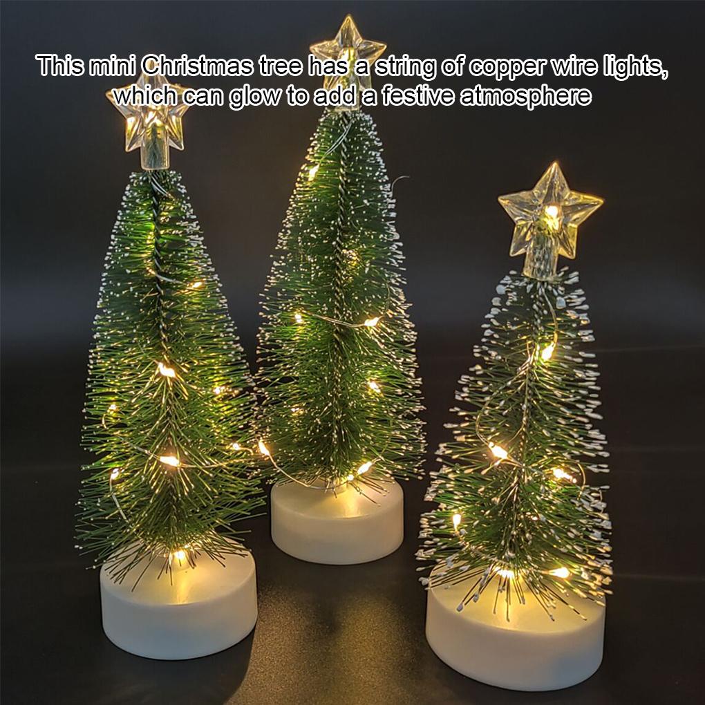 Set 3 Cây Thông Mini Trang Trí Giáng Sinh Năm Mới