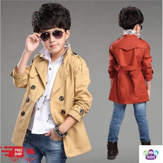 Áo Khoác Măng Tô Bé Trai Siêu Hot 2019 - Áo Khoác Bé Trai 8 Tuổi Trở Lên