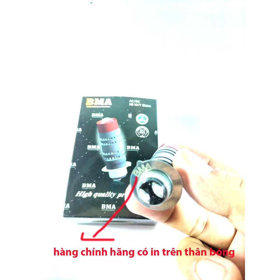 Đèn Pha Led Bi Cầu Mini 2 Mầu Vàng Trắng Chân M5 Bh 06 Tháng