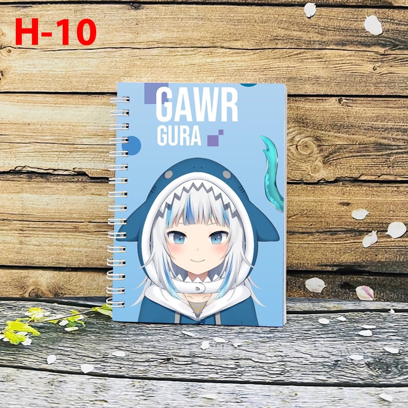 Sổ lò xo anime Hololive Gawr Gura (Nhiều mẫu đẹp)