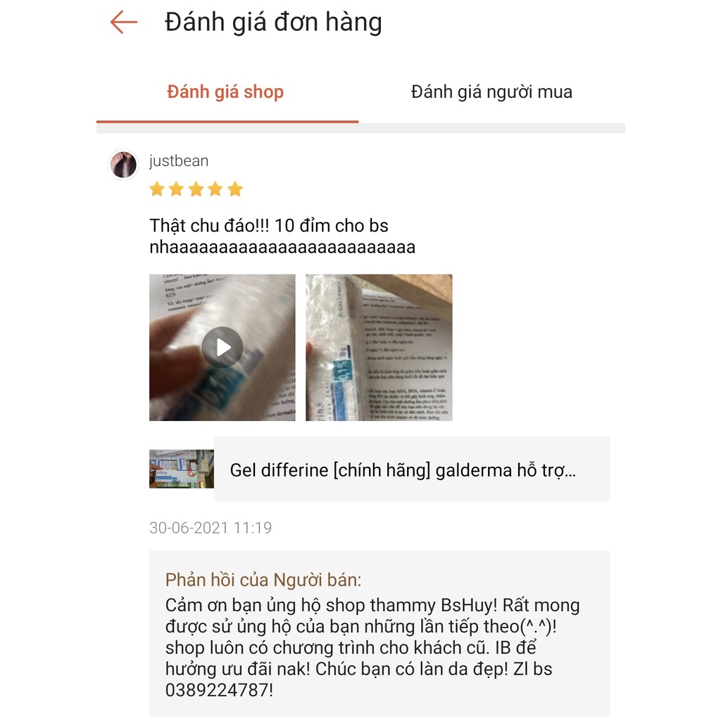 gel adaferin chính hãng galderma chứa adapalene 0.1 ( giống differin gel )