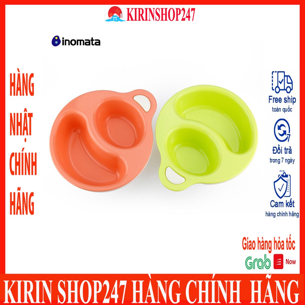 Bát ăn chia ngăn inomata cho bé Hàng Nội Địa Nhật