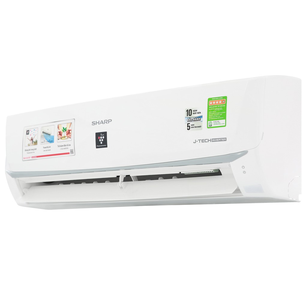 (HCM) Máy lạnh Sharp Inverter 1 HP AH-XP10WMW [MIỄN PHÍ CÔNG LẮP ĐẶT]