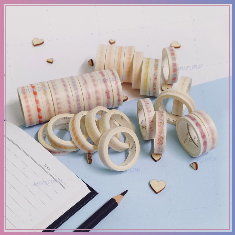 Washi Tape trang trí viền siêu dễ thương
