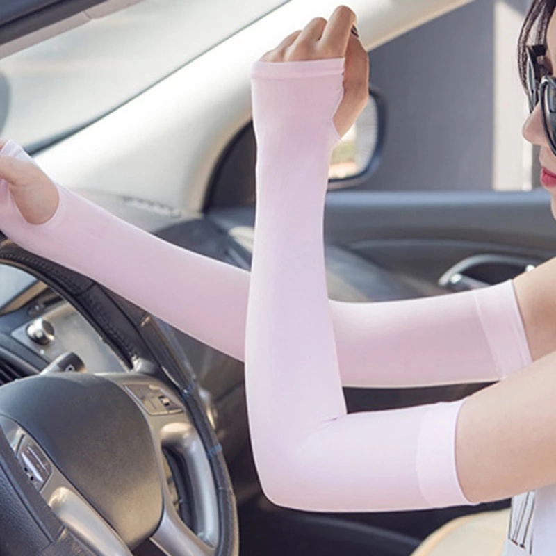 Găng Tay Chống Nắng Và Tia UV Chống Trượt Bằng Lụa Lạnh Thời Trang Mùa Hè Cho Nam Và Nữ Mới