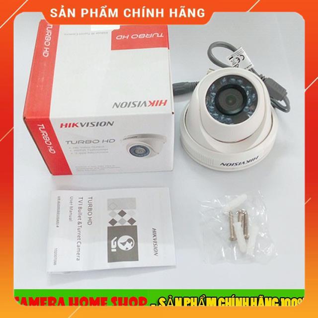 Camera hikvision 2.0 megapixel 1080p hd-tvi dome hồng ngoại