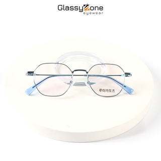  Gọng kính cận Mắt kính giả cận kim loại Form lục giác Nam Nữ Sanaa- GlassyZone 