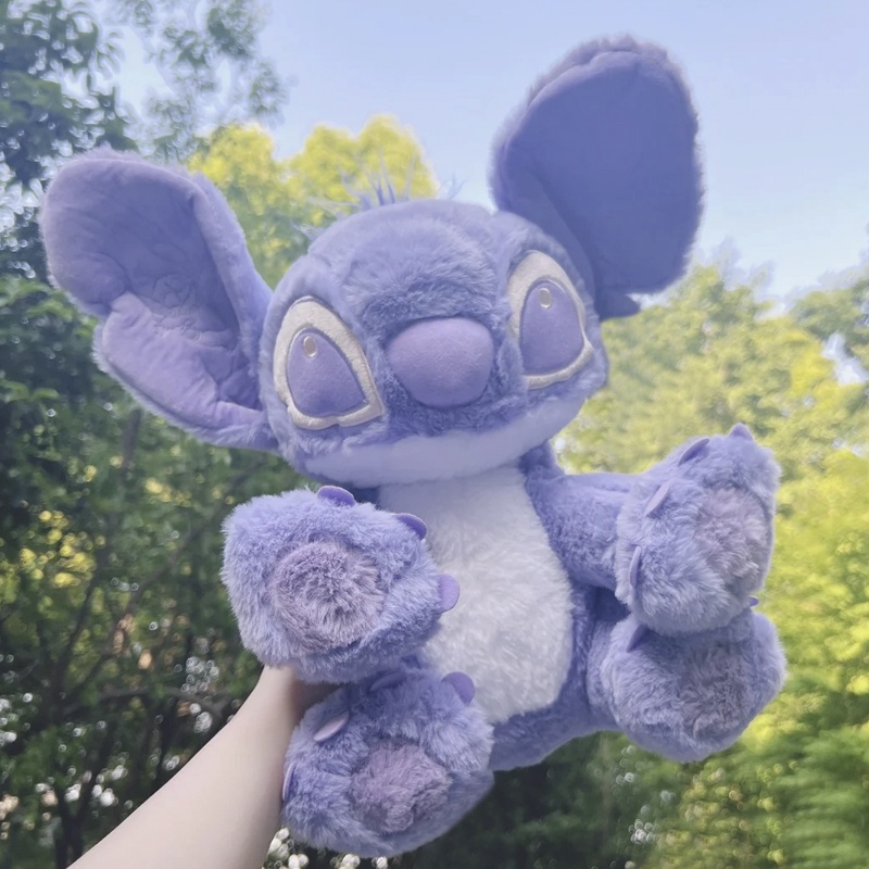 Thú Nhồi Bông Hình Stitch Màu Tím Dễ Thương Cho Bé 45cm