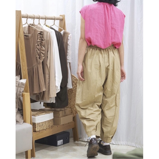Quần dài Circus linen premium phong cách vintage Nhật Bản by Calm