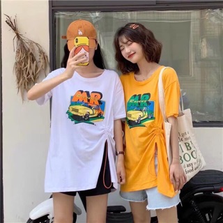 ÁO PHÔNG XẺ VẠT RÚT EO