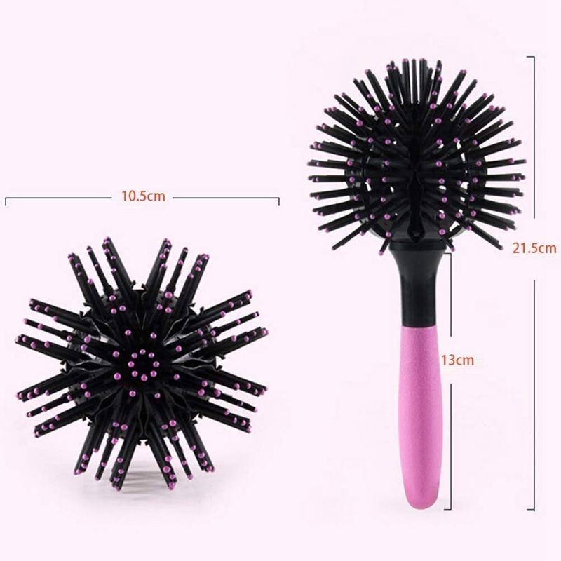 Lược Tròn 3D 360 Độ Tạo Kiểu Tóc Chống Nhiệt