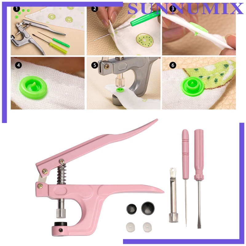 [SUNNIMIX]Snap Fastener Pliers Snaps Installation Hand Tools Crafting Bibs Fastening Replacing