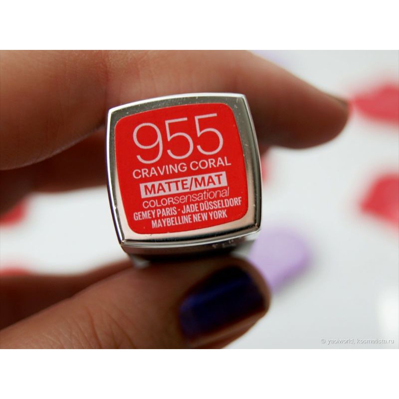 Son Maybelline Creamy Matte 955 Craving Coral