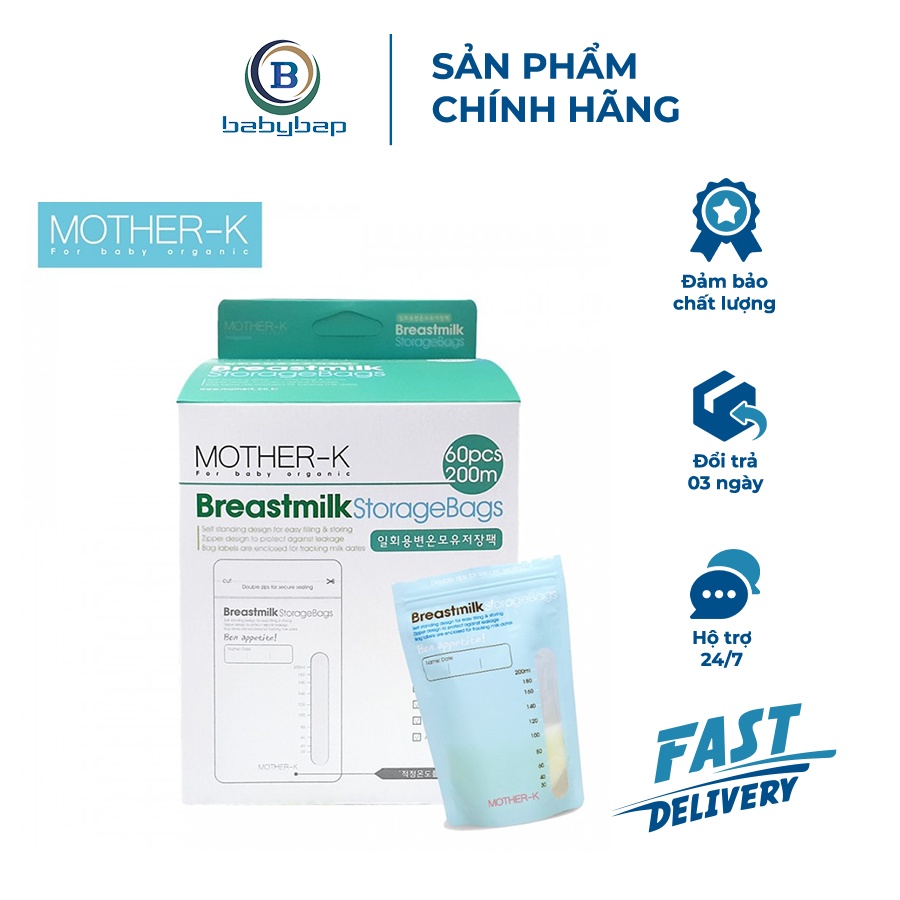 Túi Trữ Sữa Cảm Biến Nhiệt Mother-K Hàn Quốc