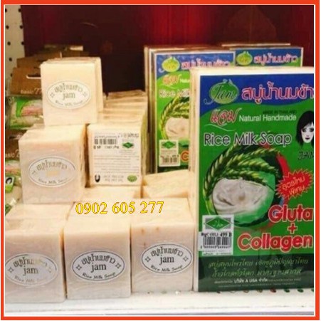 XÀ PHÒNG TRẮNG DA CÁM GẠO THÁI LAN RICE MILK SOAP THÁI LAN