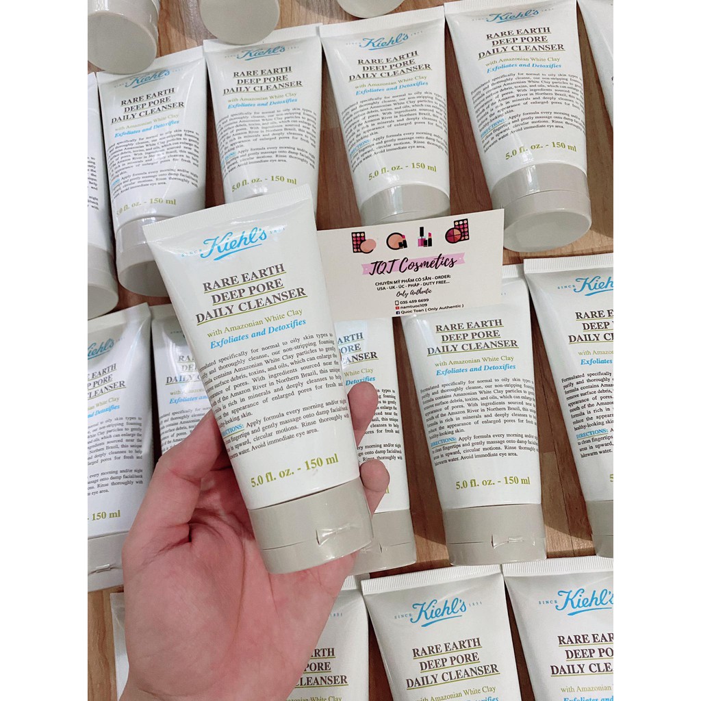 [LOTTE DUTY FREE CÓ SẴN+BILL] Sữa rửa mặt Kiehls đất sét Rare Earth Deep Pore Daily Cleanser 150ml (Srm Kiehls đất sét) | BigBuy360 - bigbuy360.vn