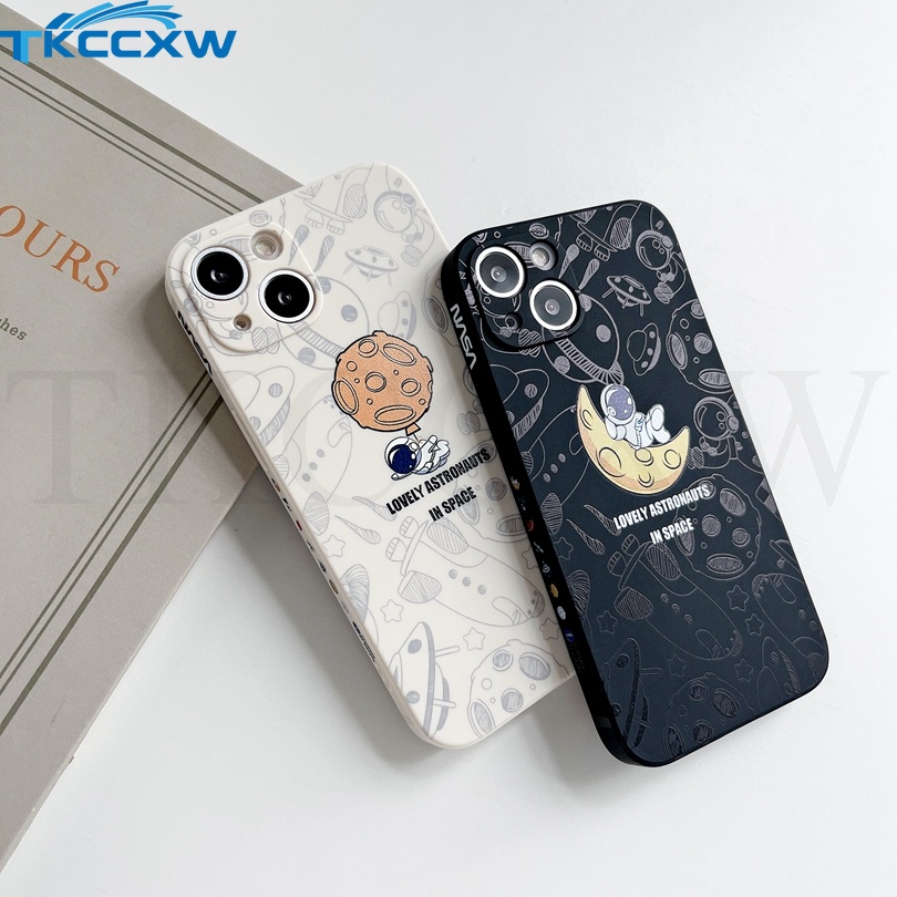 Ốp Điện Thoại Hình Phi Hành Gia Cho Xiaomi Mi 10S 10 11 11X 9T 10T Pro 10T 10 11 Lite Poco M3 M4 Pro F3 X3 GT X4 NFC F2 Pro