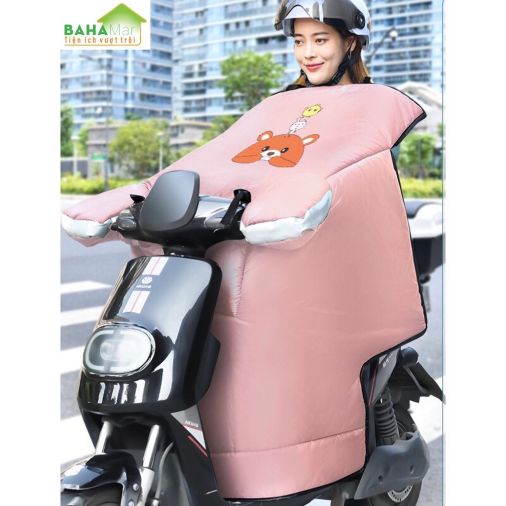 TẤM ÁO CHẮN GIÓ ĐI XE MÁY MÙA ĐÔNG  CHỐNG LẠNH KHÔNG THẤM NƯỚC "BAHAMAR" giữ ấm, chống gió khi đi xe máy