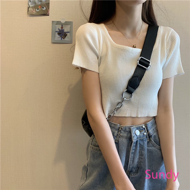 Áo Dệt Kim Màu Sắc Đơn Giản Cho Nữ