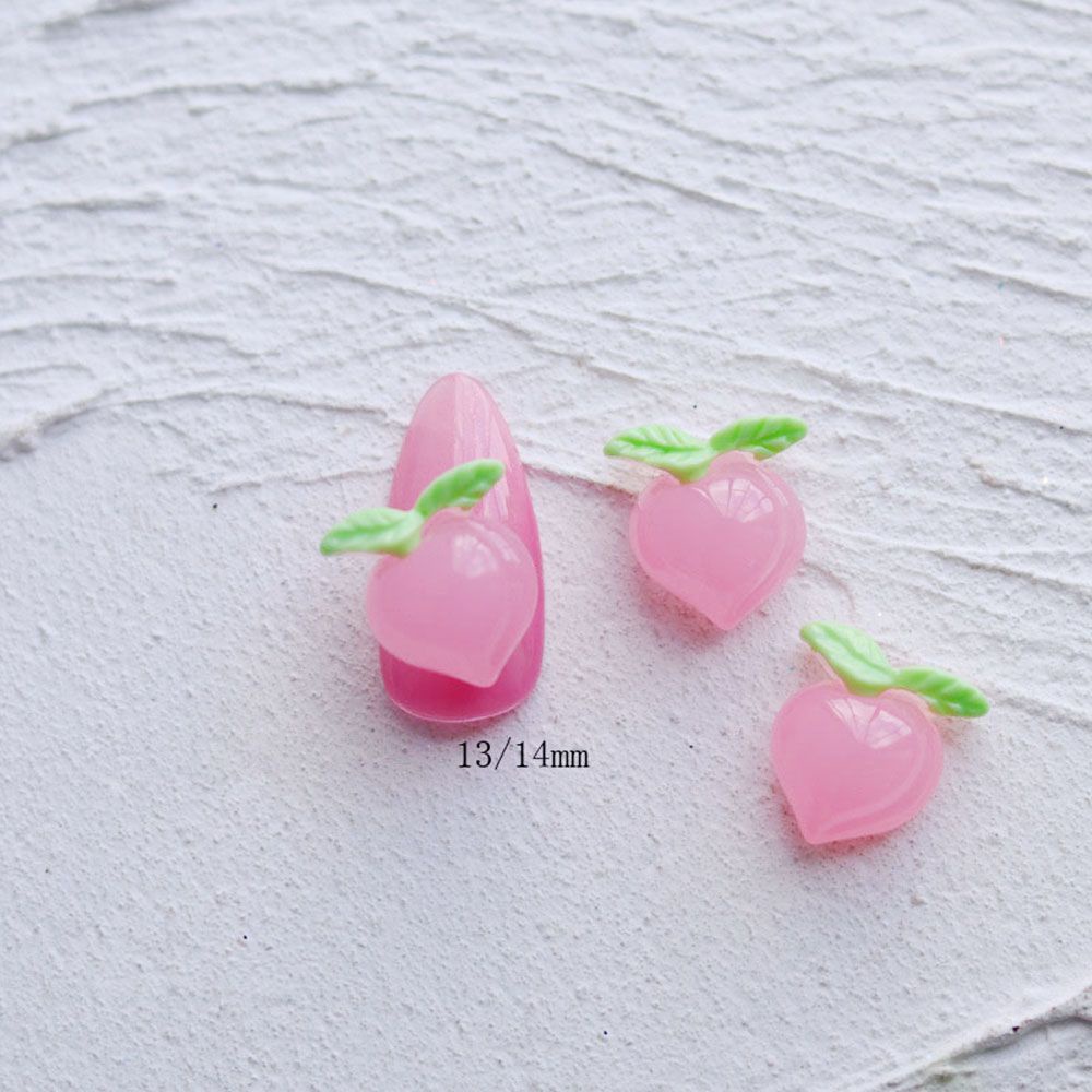 [Hàng mới về] Bộ 10 hạt phụ kiện trang trí móng tay hình trái cây 3d đáng yêu