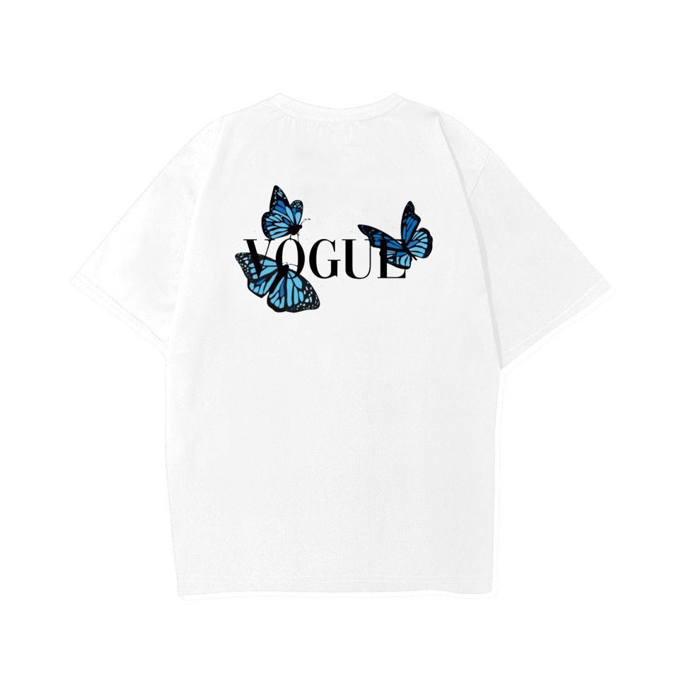 Áo thun in unisex nam nữ phông form đẹp dáng Unisex - Ulzzang mặc cặp, nhóm, lớp hình BƯỚM VOGUE BUTTERFLY