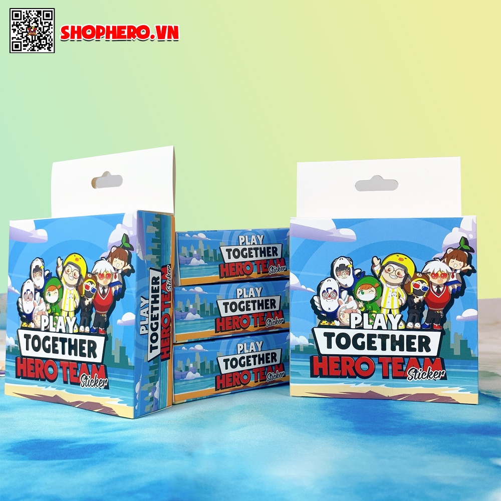 Bộ STICKER HERO IN HÌNH HERO TEAM CHÍNH HÃNG
