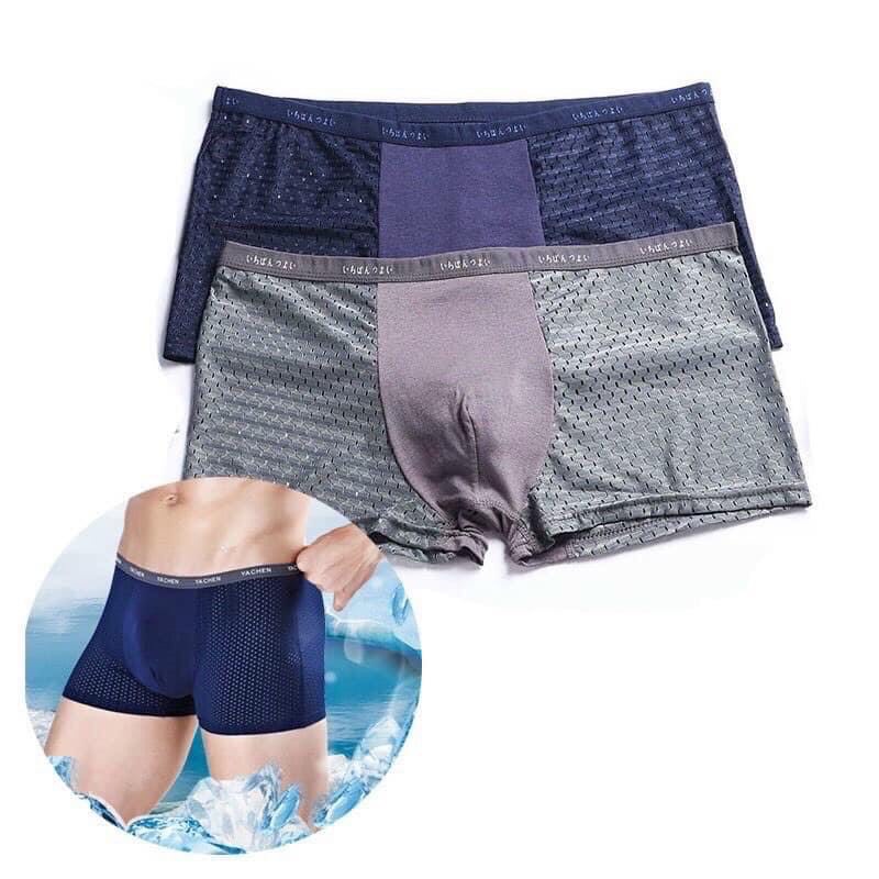 Combo 4 Quần Lót Nam BOXER Thông Hơi Thoáng Khí Kháng Khuẩn Co Giãn Thoải Mái - 1604