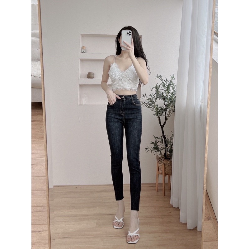 Áo Bra Ren Nữ Crotop Siêu Hot Chun Lưng Có Đệm Ngực BR997