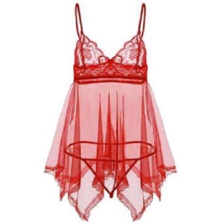 Váy ngủ xuyên thấu siêu sexy kèm quần lọt khe [ kèm ảnh thật] | BigBuy360 - bigbuy360.vn