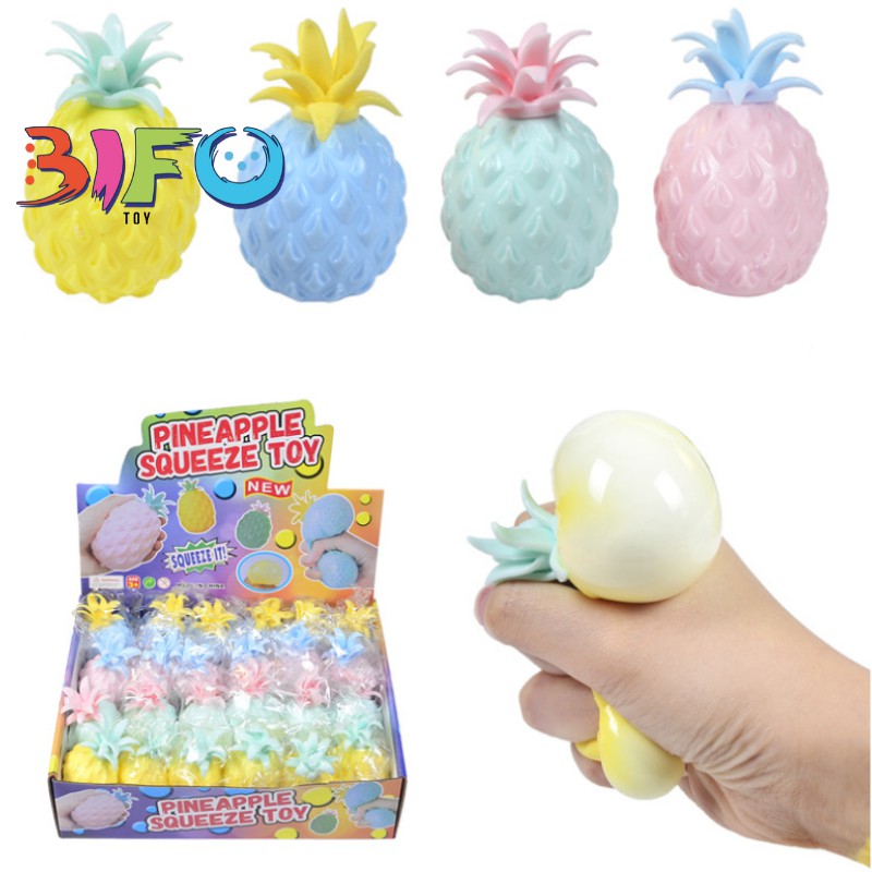 Đồ chơi mềm dẻo Squishy hình quả dứa ngộ nghĩnh đáng yêu cho bé