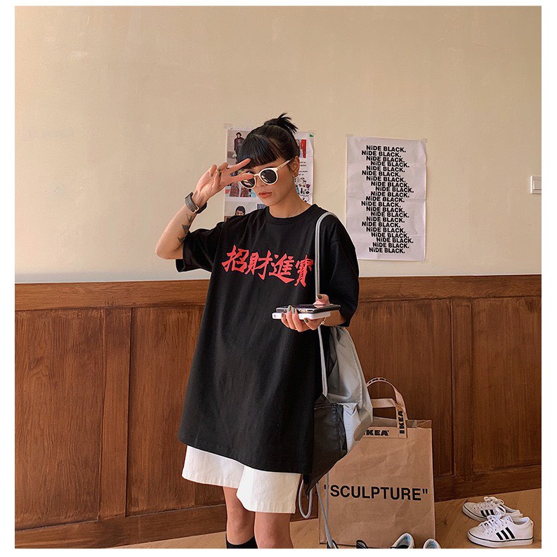 Áo thun tay lỡ Unisex NEKOSG, áo phông form rộng HT63