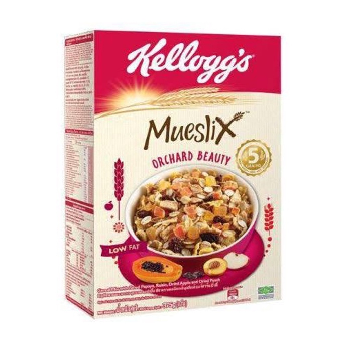 Bánh Ngũ Cốc Ăn Sáng DÂU VÀ BẮP MIX TRÁI CÂY SẤY KELLOGG'S 180g