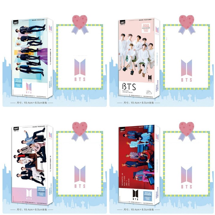 (15 mẫu) Postcard BTS Answer hộp ảnh bộ ảnh có ảnh dán + lomo + postcard bưu thiếp