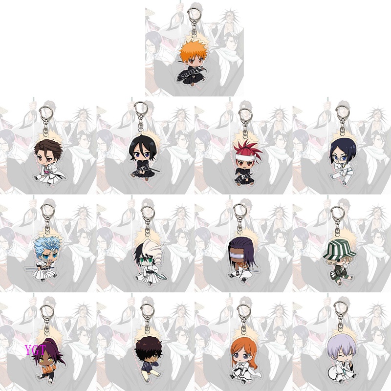 Ygt Móc Khóa Hoạt Hình Kurosaki Ichigo Kuchiki Rukia Byakuya Grimmjow Jeagerjaques
