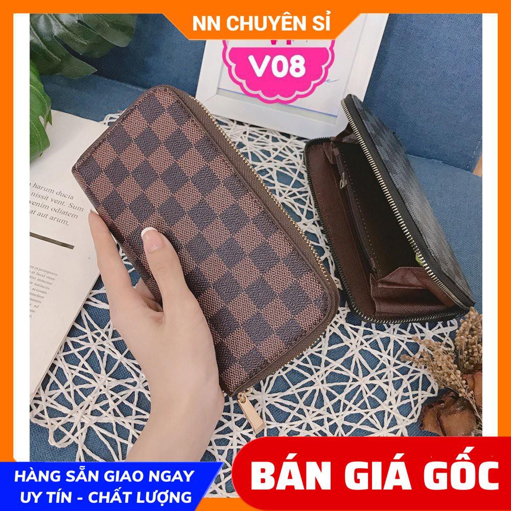 VÍ DA IN LOGO CHUẨN QC SIÊU ĐẸP ❤100% ẢNH THẬT❤ VÍ NỮ