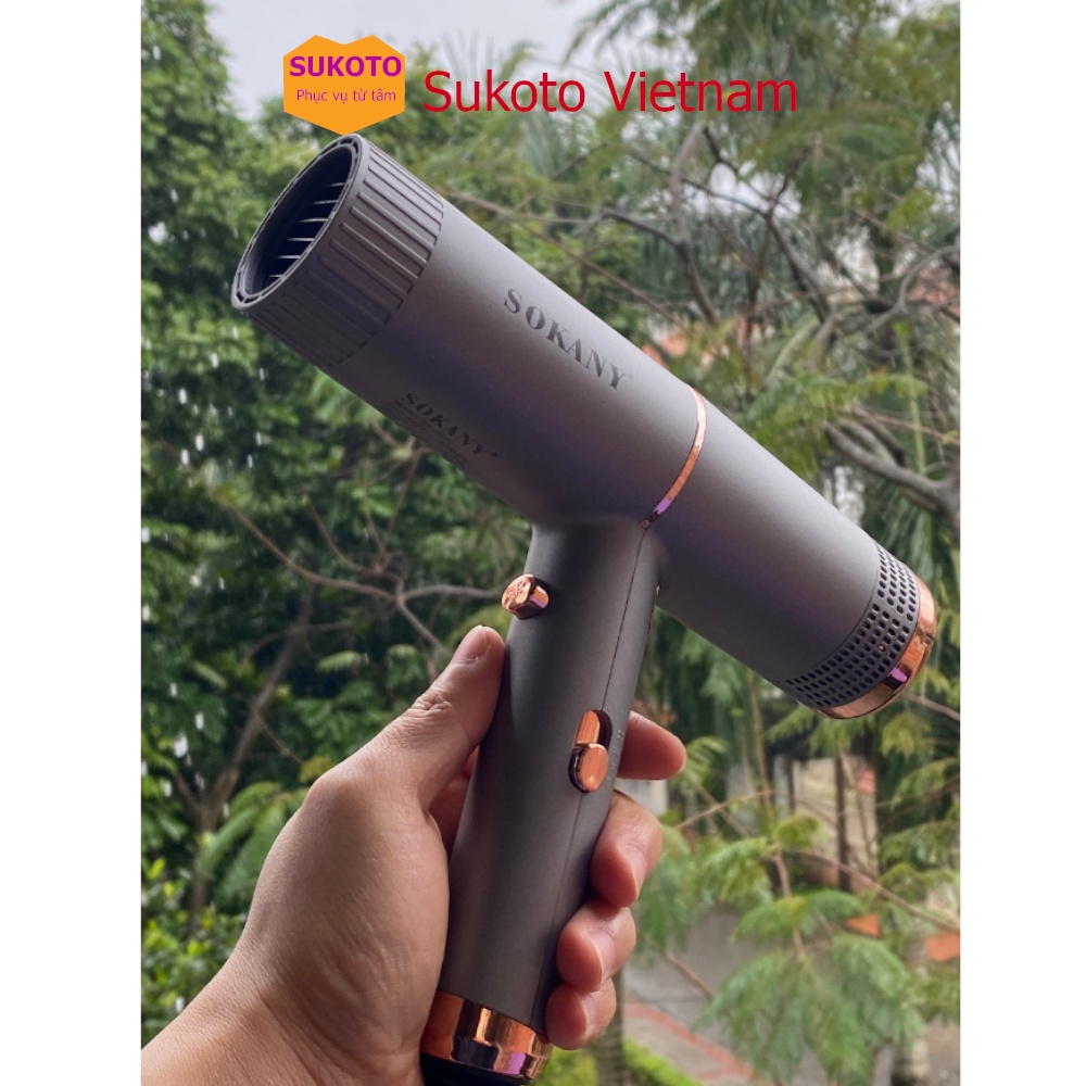 Máy sấy tóc SOKANY - Công suất lớn, ion âm chống khô tóc - Lỗi 1 đổi 1